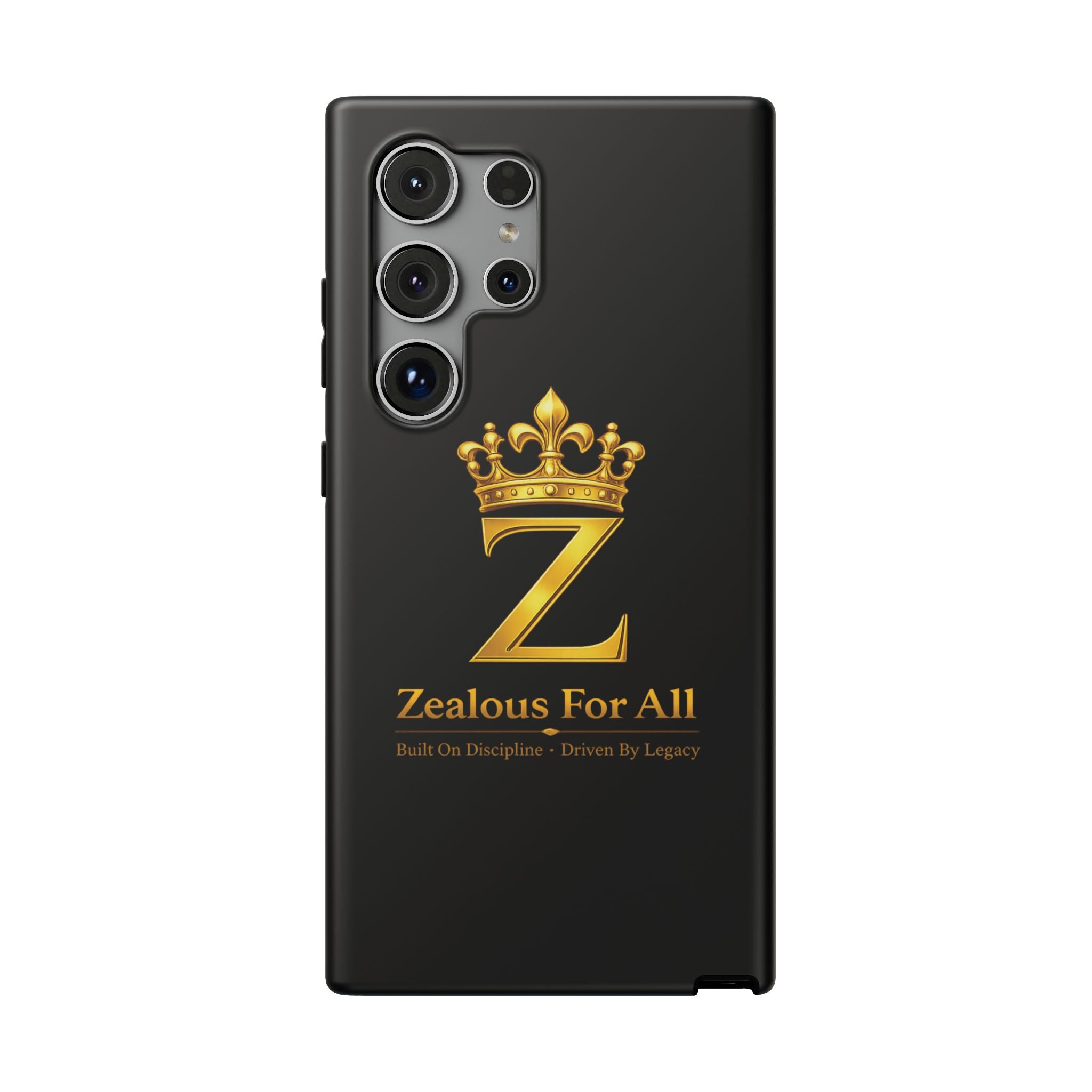 ZFA Phone Case  — "Zealous For All" Gold Crown Impact-Resistant Case Printify