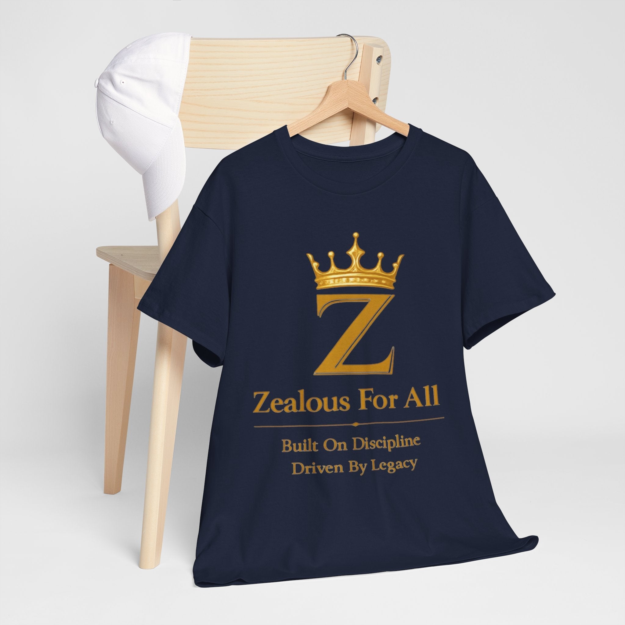 Unisex Zealous For All T-Shirt (Gold Logo) Printify