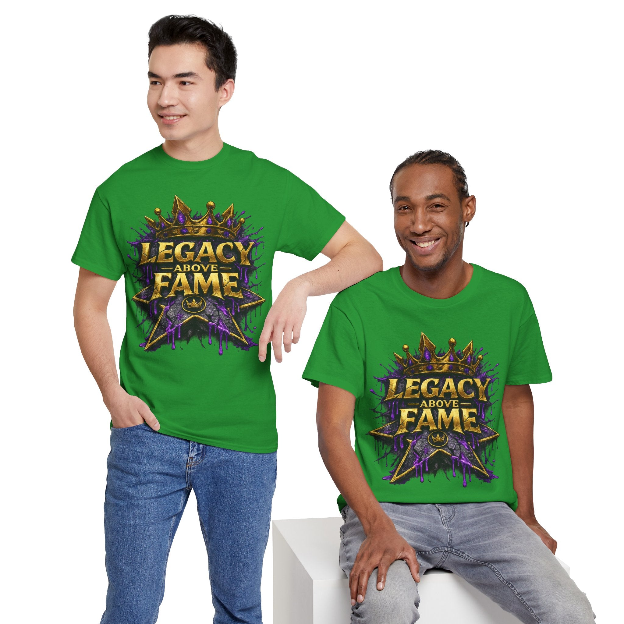Adult Legacy Above Fame Graphic T-Shirt (Purple Drip) - Zealous For All