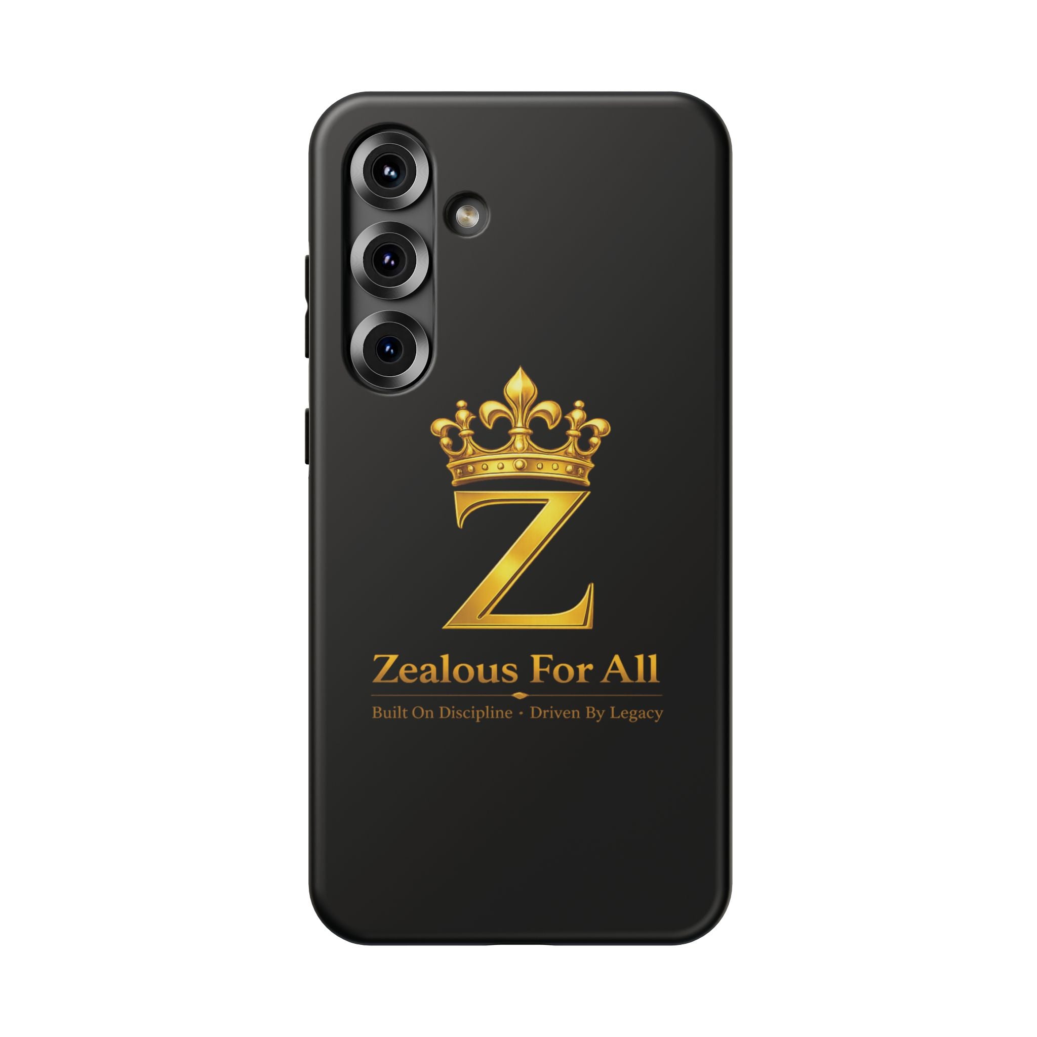 ZFA Phone Case  — "Zealous For All" Gold Crown Impact-Resistant Case Printify