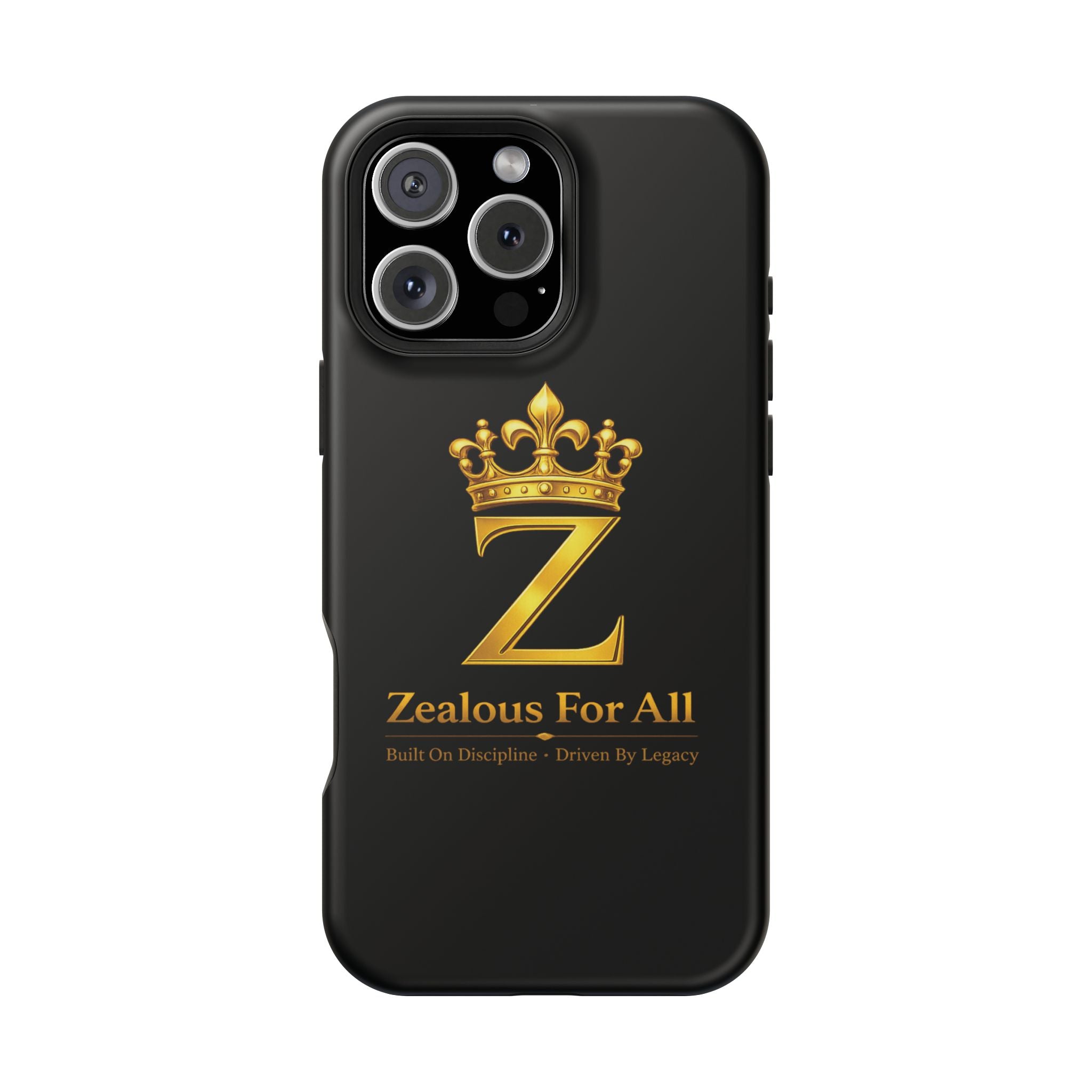ZFA Phone Case  — "Zealous For All" Gold Crown Impact-Resistant Case Printify