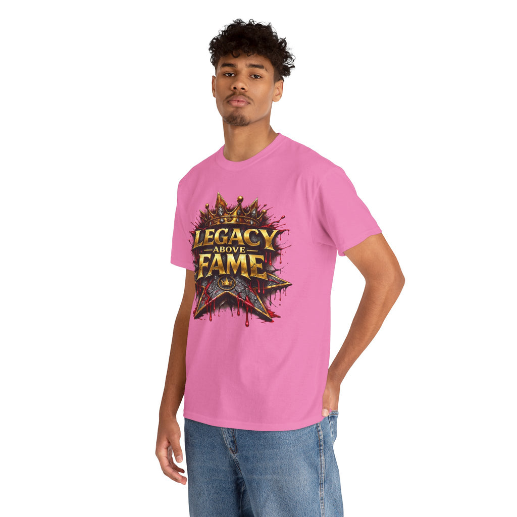 Adult Legacy Above Fame Graphic T-Shirt (Red Drip) - Zealous For All