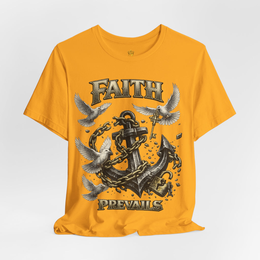 Faith Prevails T‑Shirt (Black Anchor) Printify