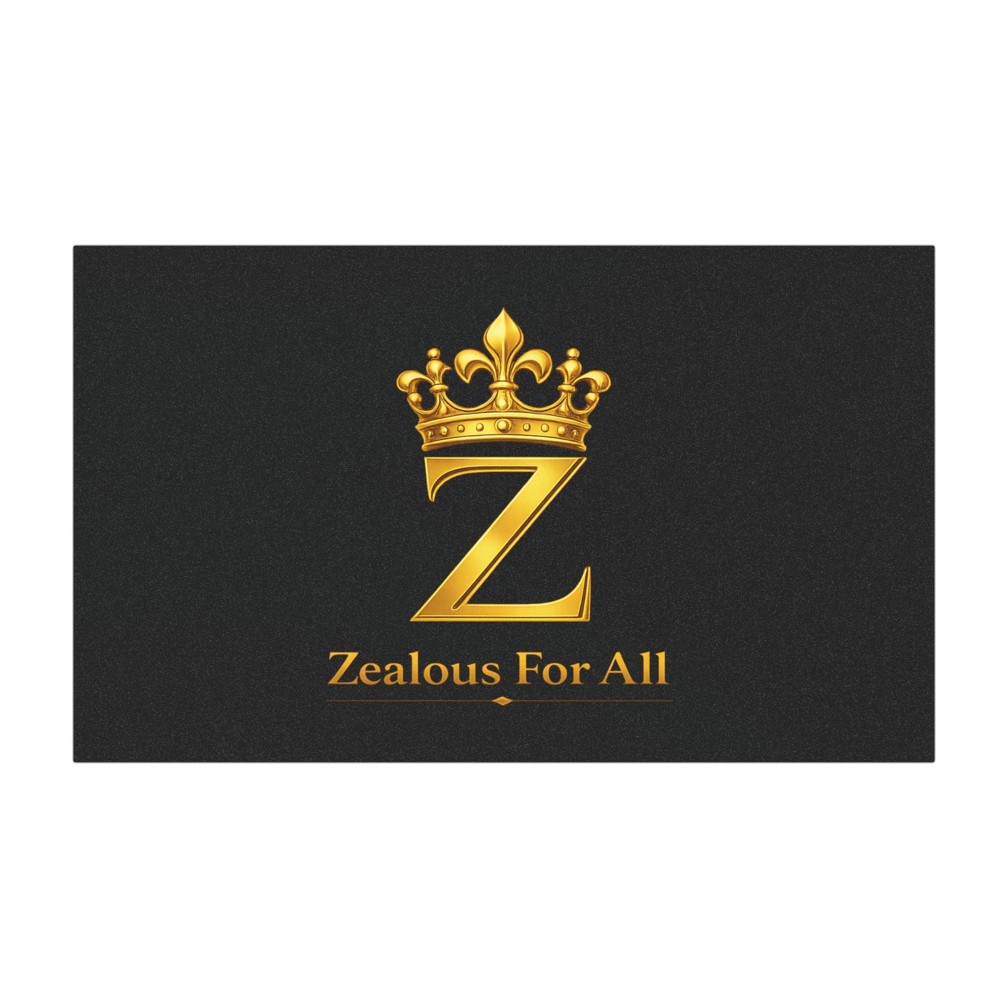 Car Magnet — Gold Crown 'Z' Logo with "Zealous For All"