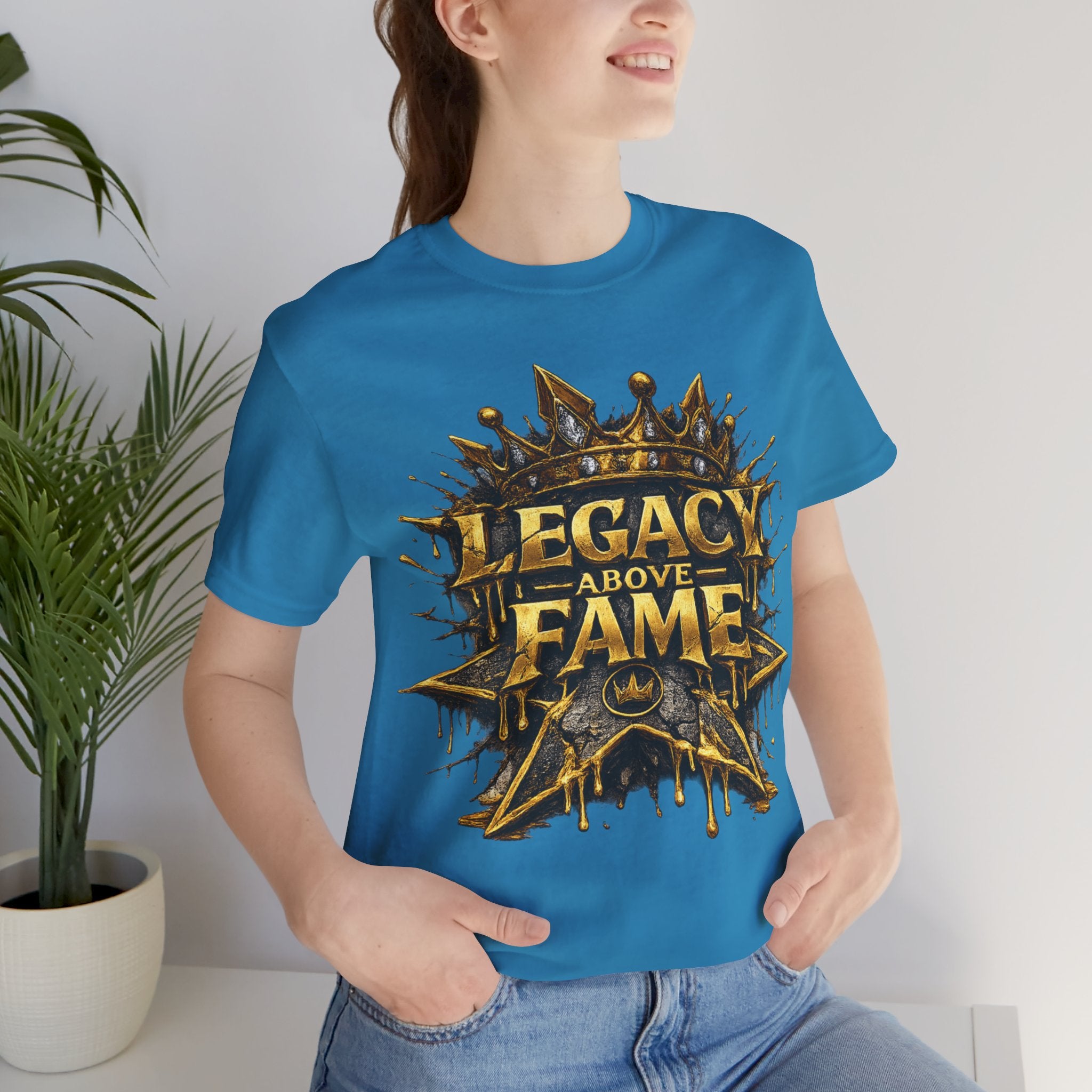 COMING SOON... Legacy Above Fame Graphic Tee (Gold Crown) Printify