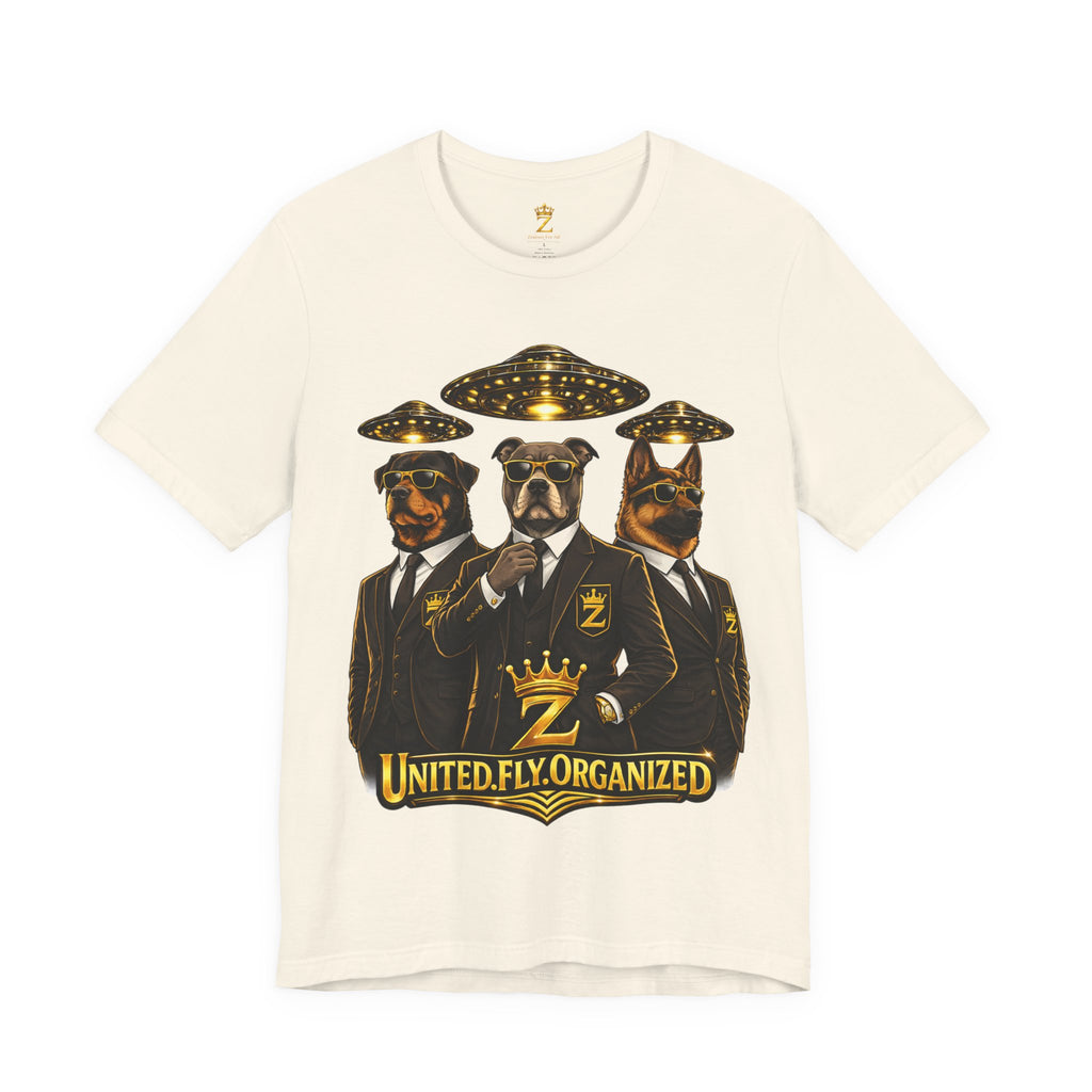 COMING SOON... United. Fly. Organized. Graphic Tee (Gold) Printify