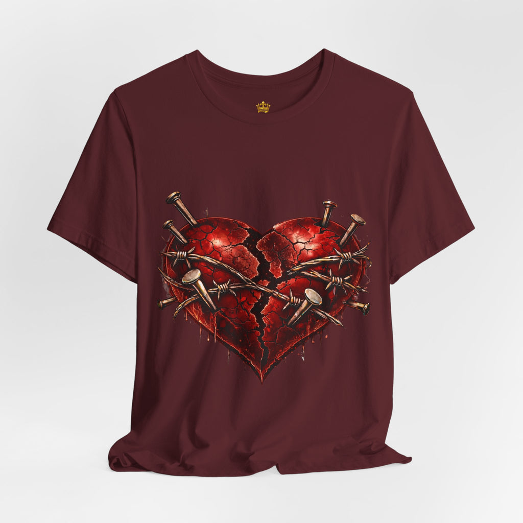 Red Heart T-Shirt (Discipline Over Emotions)