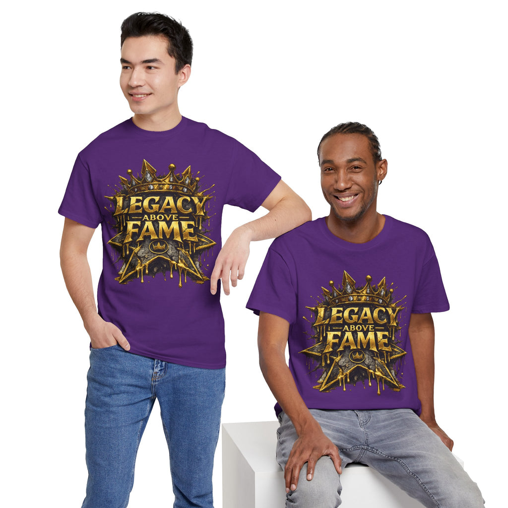 Adult Legacy Above Fame Graphic T-Shirt (Gold Drip) - Zealous For All