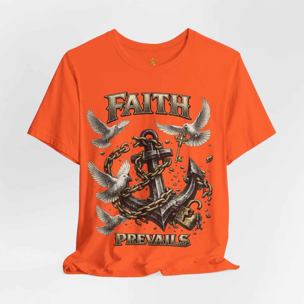 Faith Prevails T‑Shirt (Black Anchor) Printify