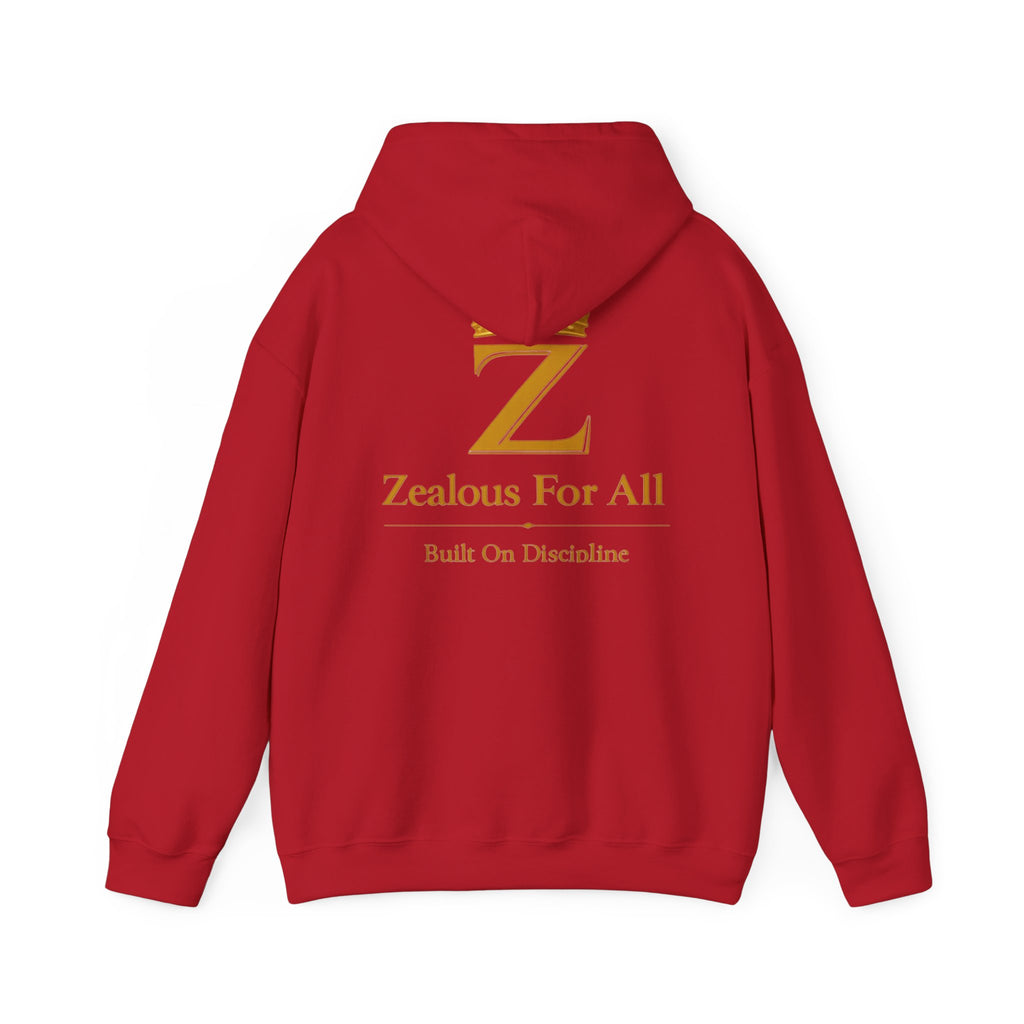 Zealous For All Hoodie — Gold Front Logo Sweatshirt - Zealous For All