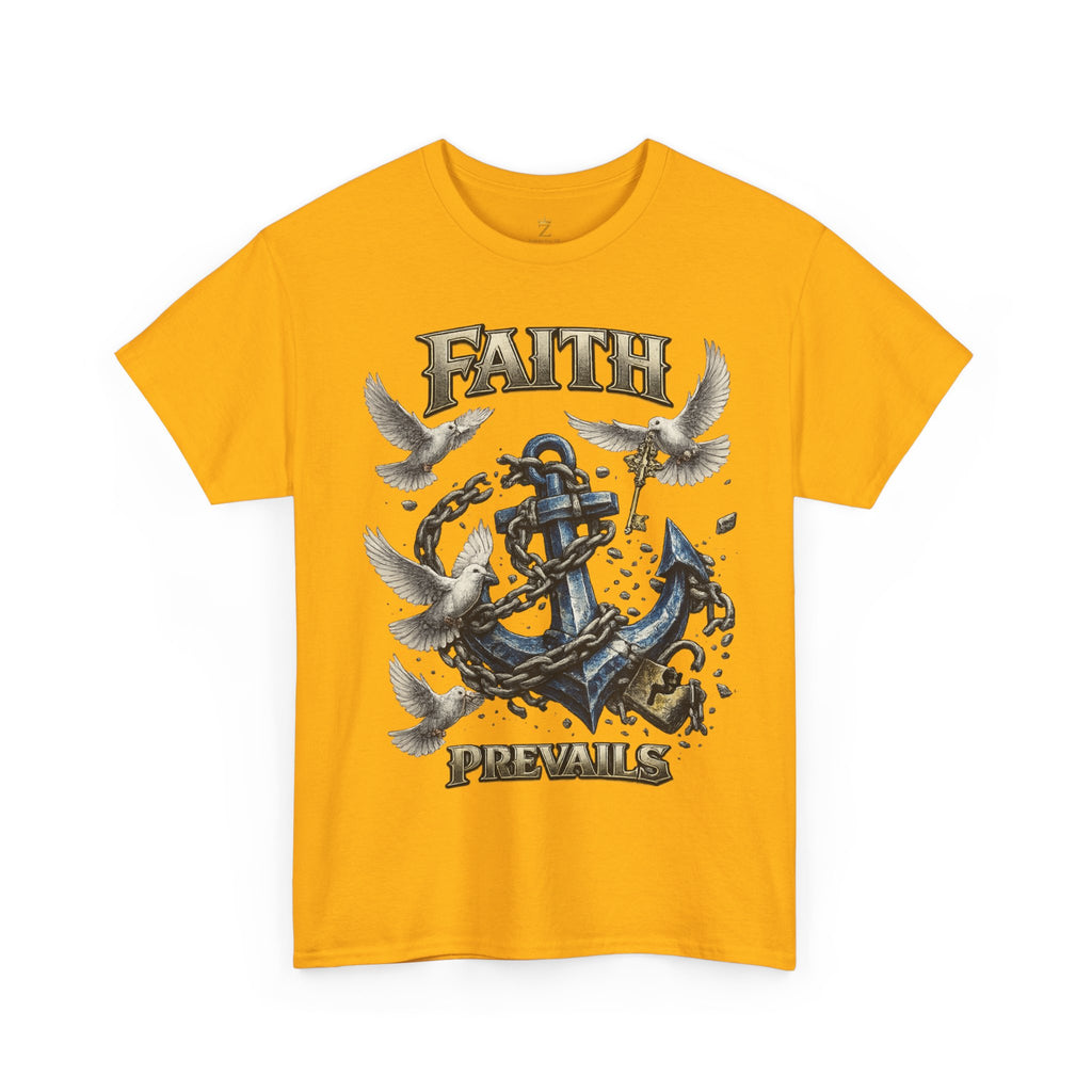 Adult Faith Prevails T‑Shirt (Blue Anchor) Printify