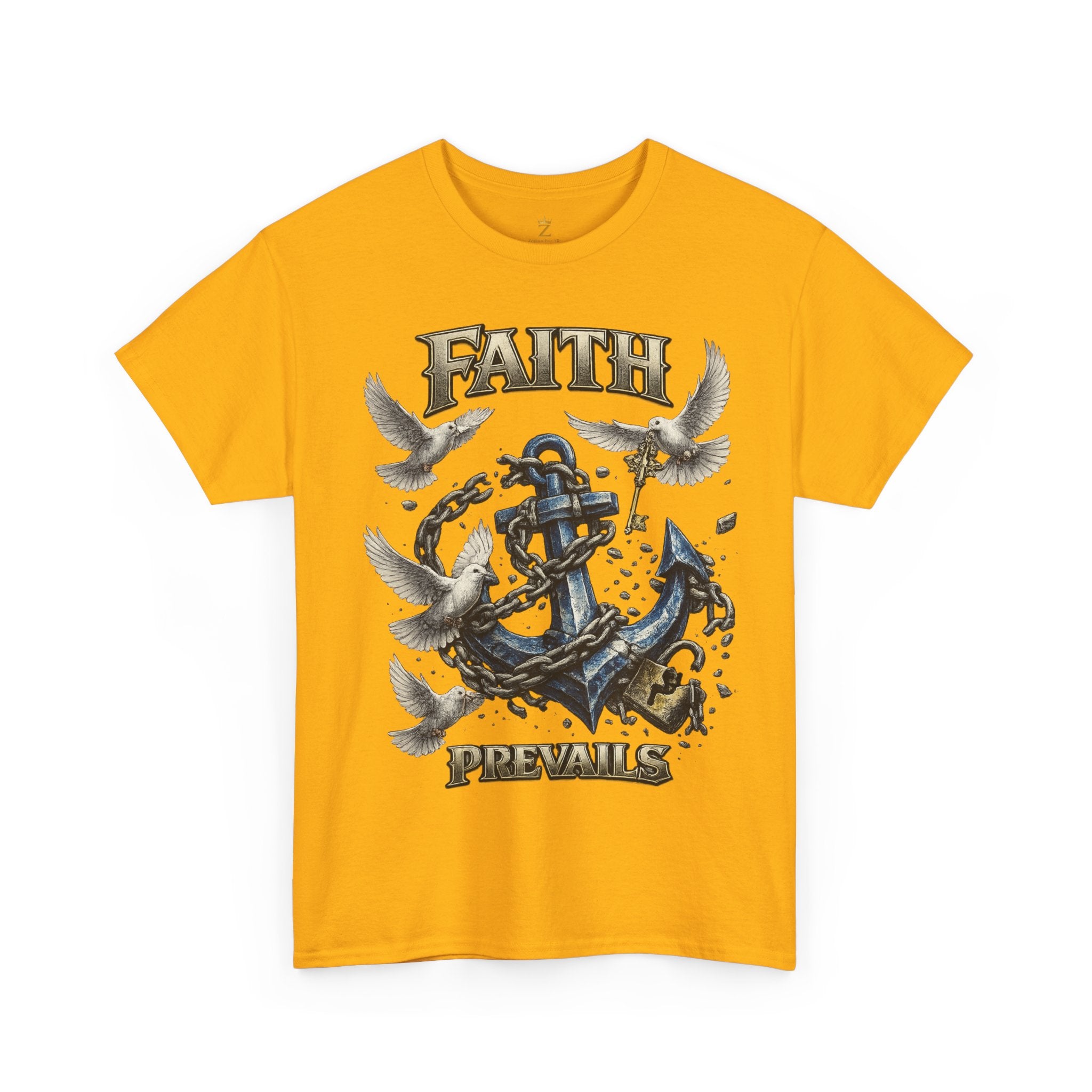 Adult Faith Prevails T‑Shirt (Blue Anchor) Printify