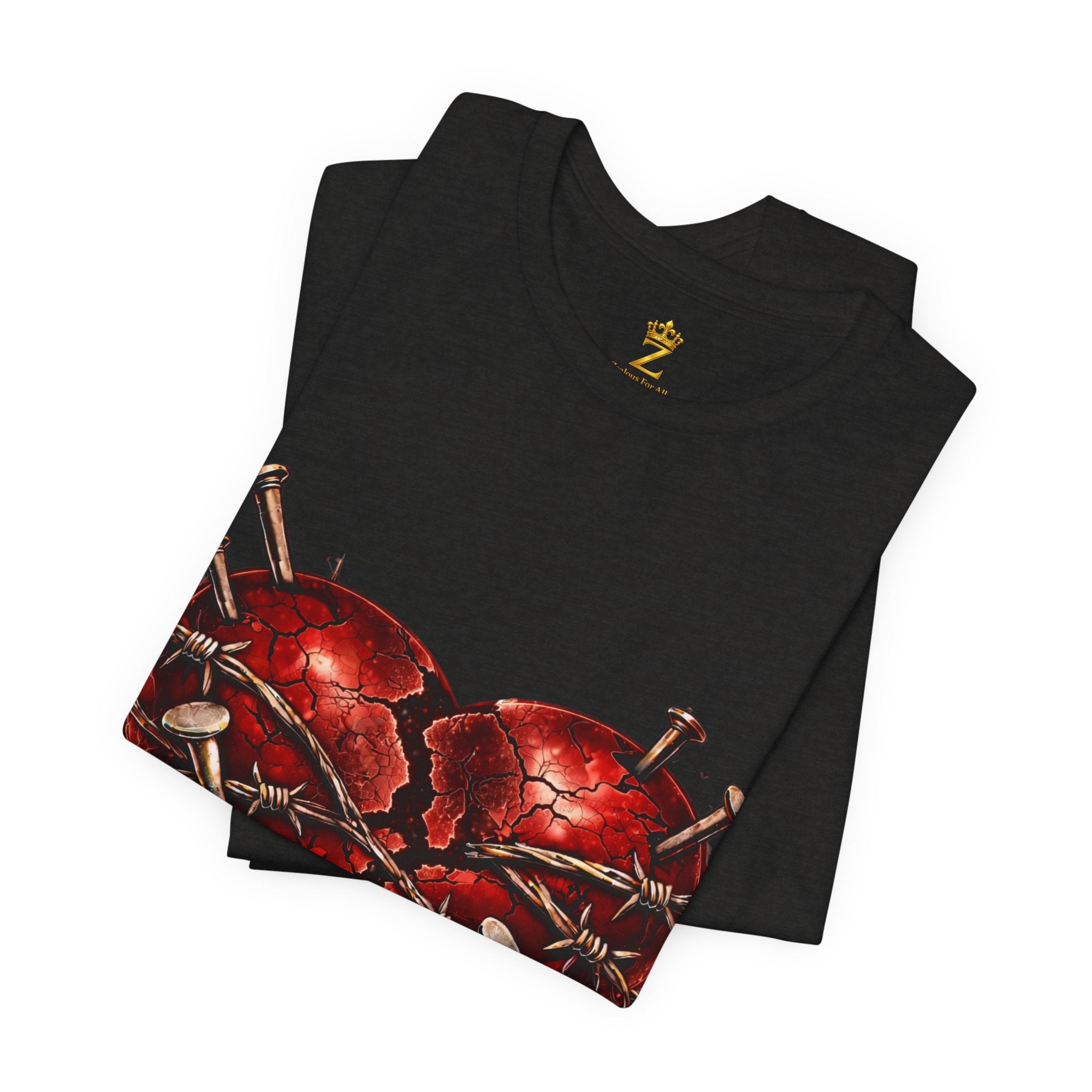 Red Heart T-Shirt (Discipline Over Emotions)