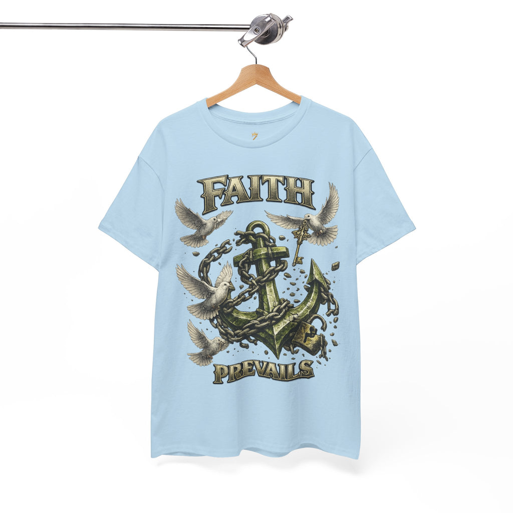 Adult Faith Prevails Anchor T-Shirt (Green Anchor) Printify