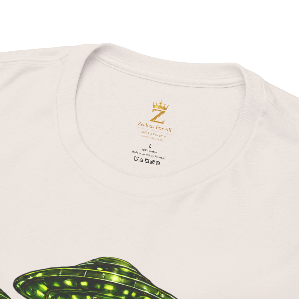 Adult "United. Fly. Organized." Graphic Tee (Lime Green) Printify