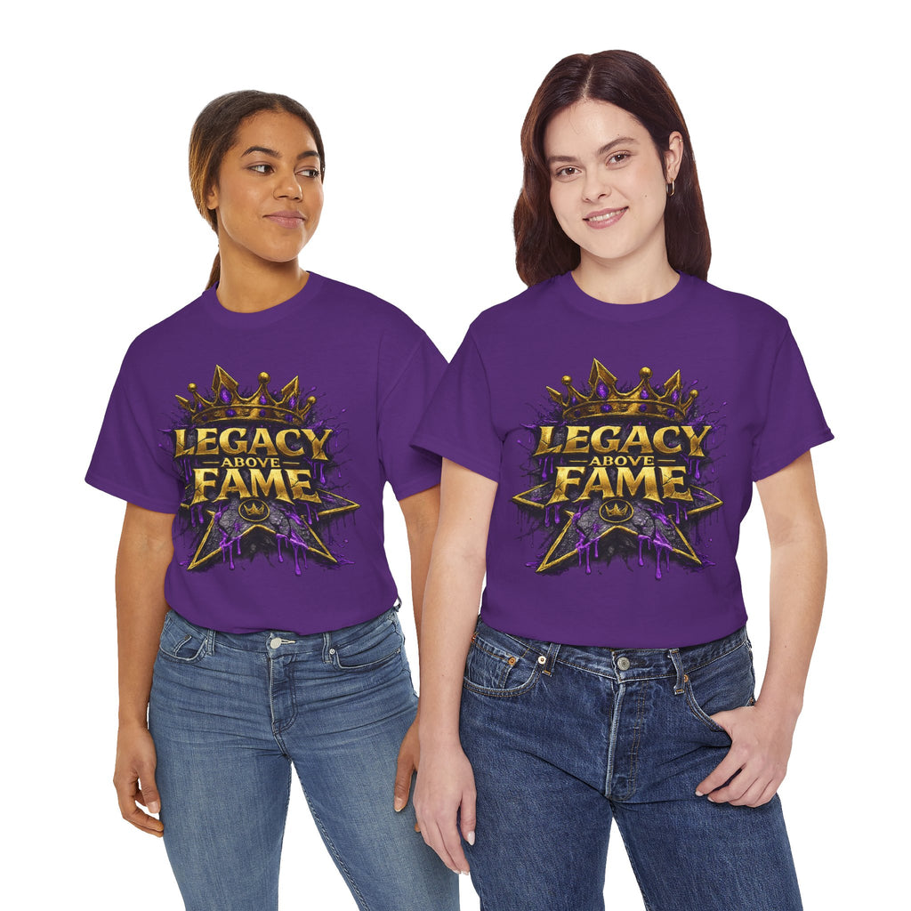Adult Legacy Above Fame Graphic T-Shirt (Purple Drip) - Zealous For All