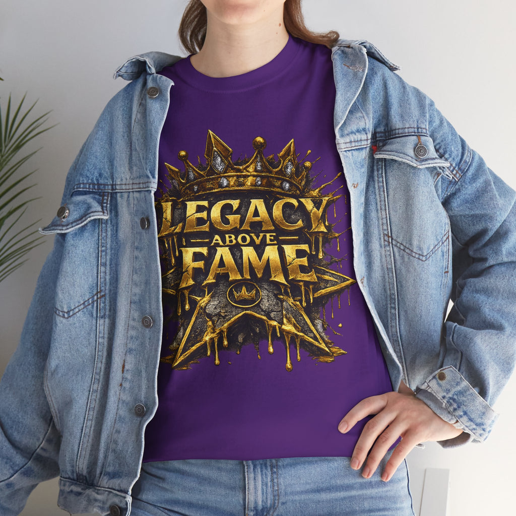Adult Legacy Above Fame Graphic T-Shirt (Gold Drip) - Zealous For All