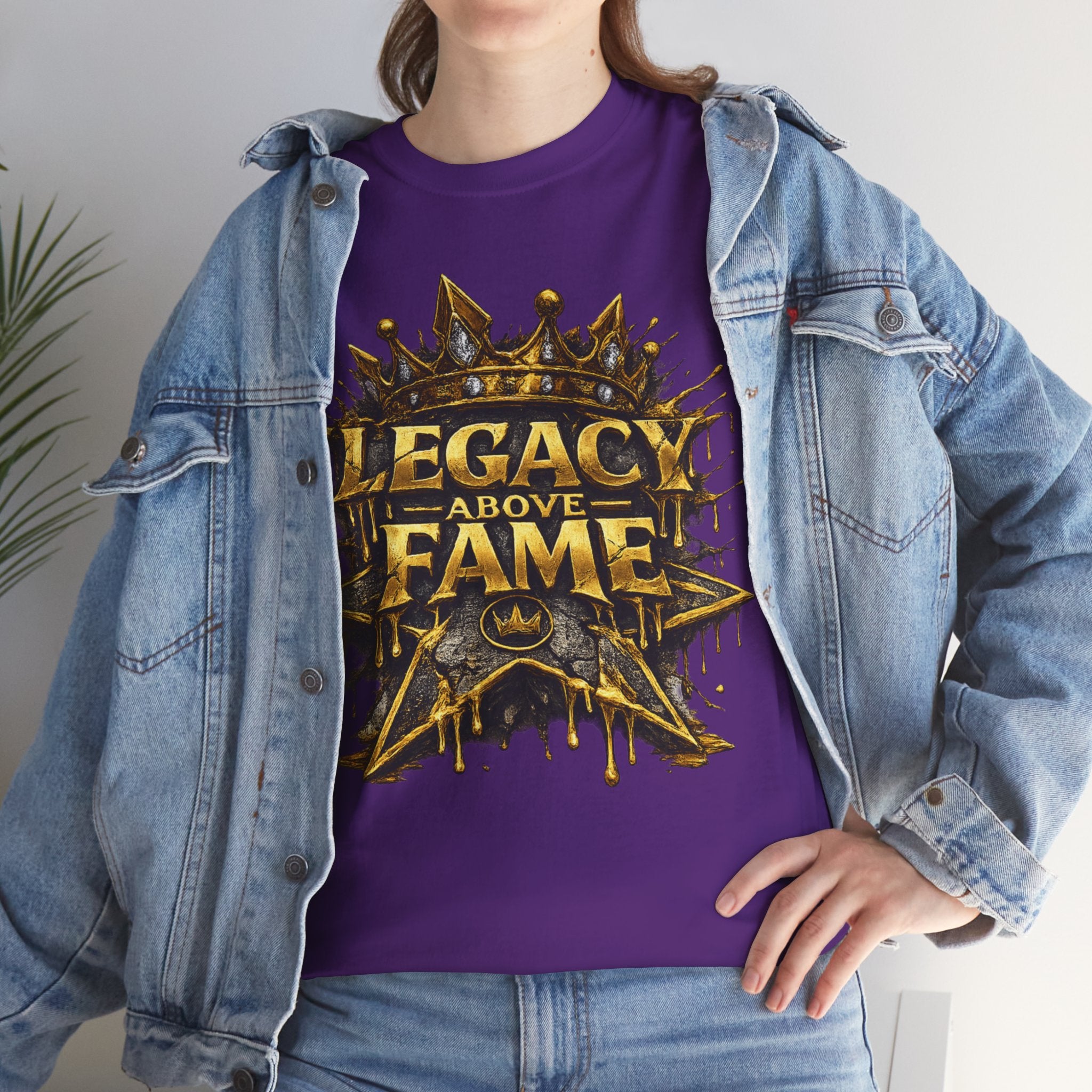Adult Legacy Above Fame Graphic T-Shirt (Gold Drip) - Zealous For All