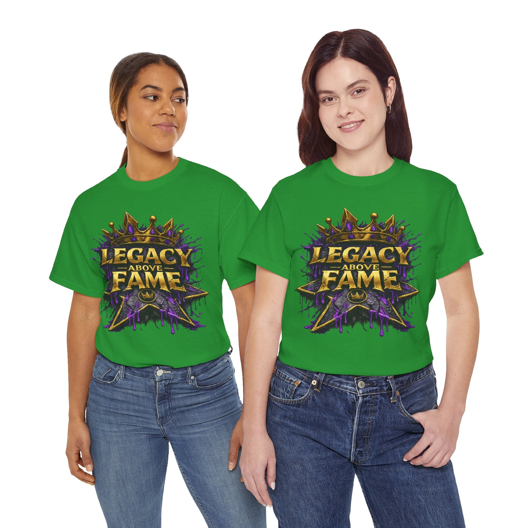 Adult Legacy Above Fame Graphic T-Shirt (Purple Drip) - Zealous For All