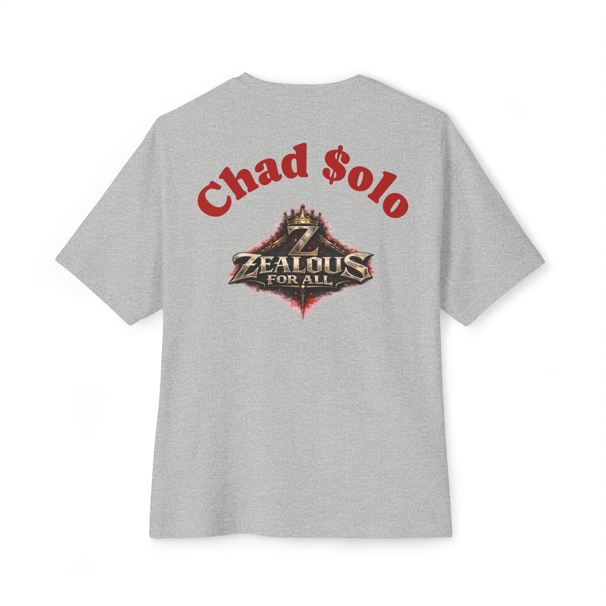 CEO CHAD EDITION *Oversized* Discipline Over Emotions Graphic Tee (Red Heart) Printify