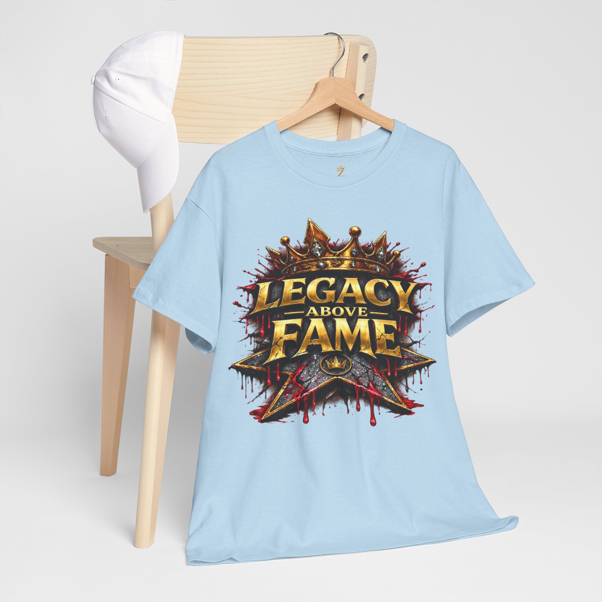 Adult Legacy Above Fame Graphic T-Shirt (Red Drip) - Zealous For All