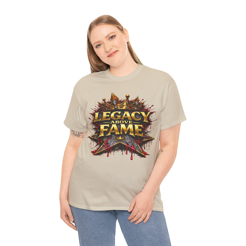 Adult Legacy Above Fame Graphic T-Shirt (Red Drip) - Zealous For All