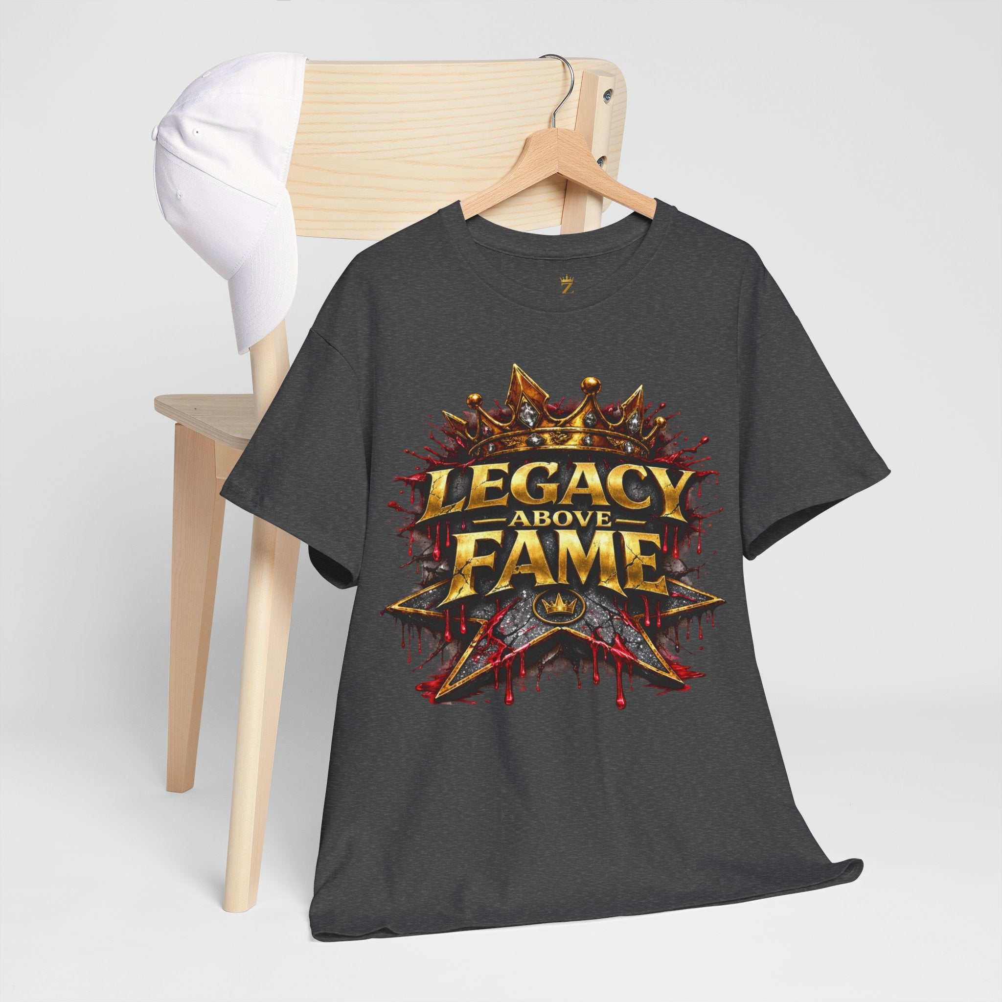 Adult Legacy Above Fame Graphic T-Shirt (Red Drip) - Zealous For All