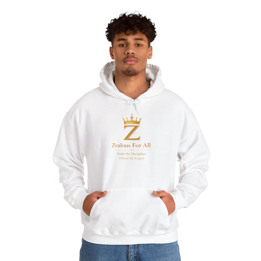 Zealous For All Hoodie — Gold Logo - Zealous For All