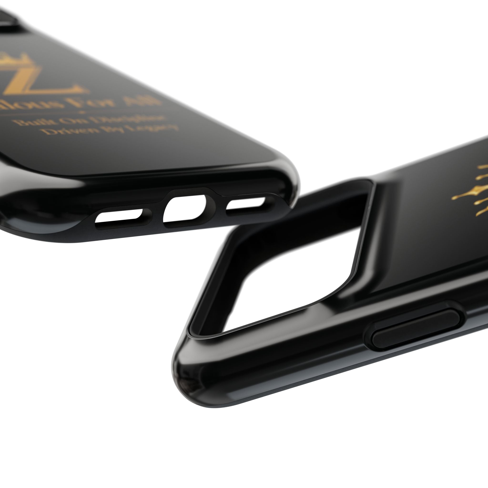 Phone Case — "Zealous For All" Gold Crown Impact-Resistant Case Printify