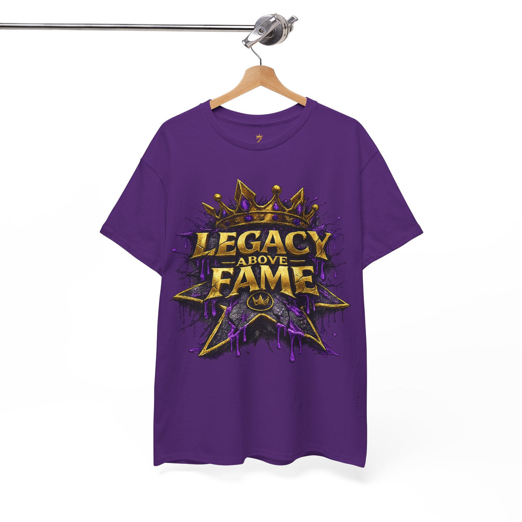 Adult Legacy Above Fame Graphic T-Shirt (Purple Drip) - Zealous For All