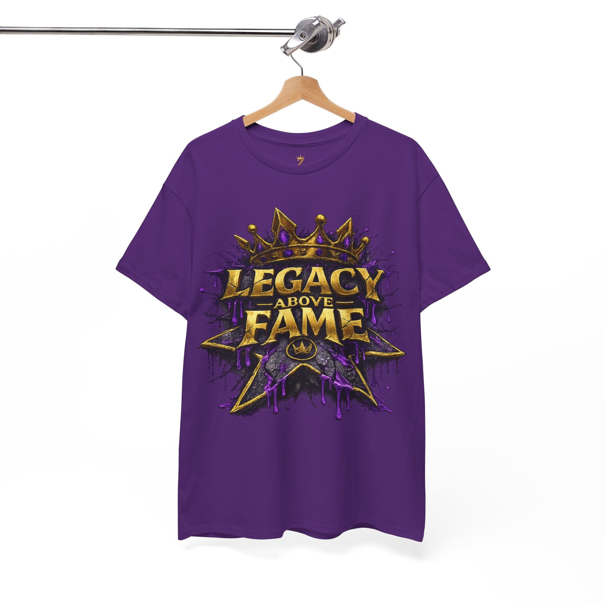 Adult Legacy Above Fame Graphic T-Shirt (Purple Drip) - Zealous For All