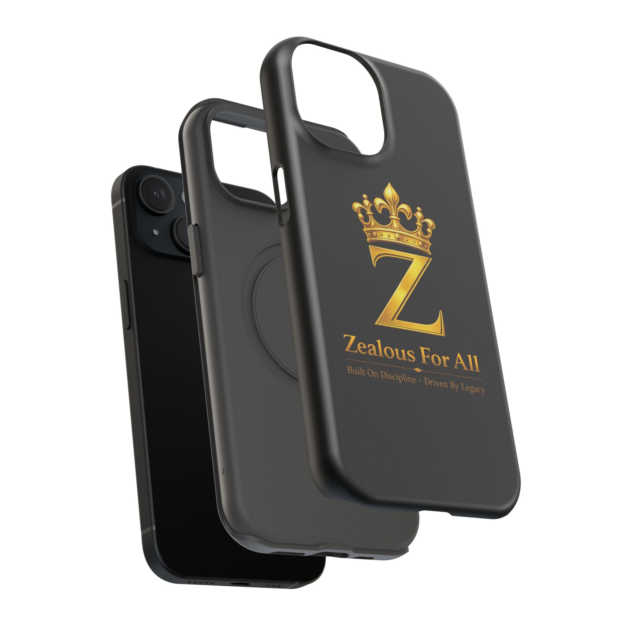 ZFA Phone Case  — "Zealous For All" Gold Crown Impact-Resistant Case Printify