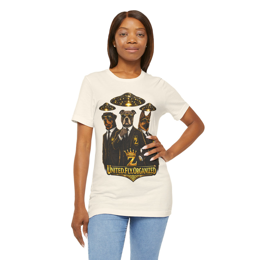 COMING SOON... United. Fly. Organized. Graphic Tee (Gold) Printify