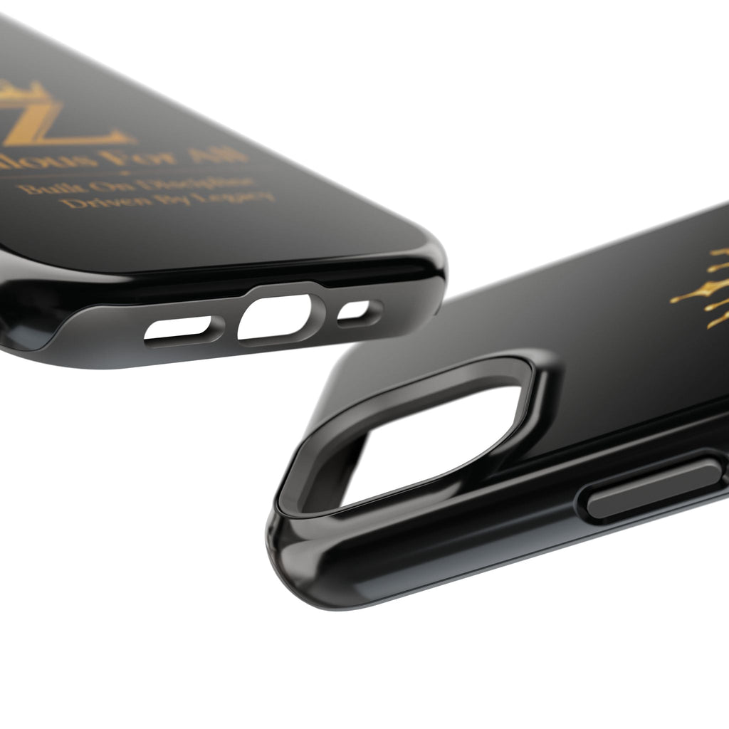 Phone Case — "Zealous For All" Gold Crown Impact-Resistant Case Printify