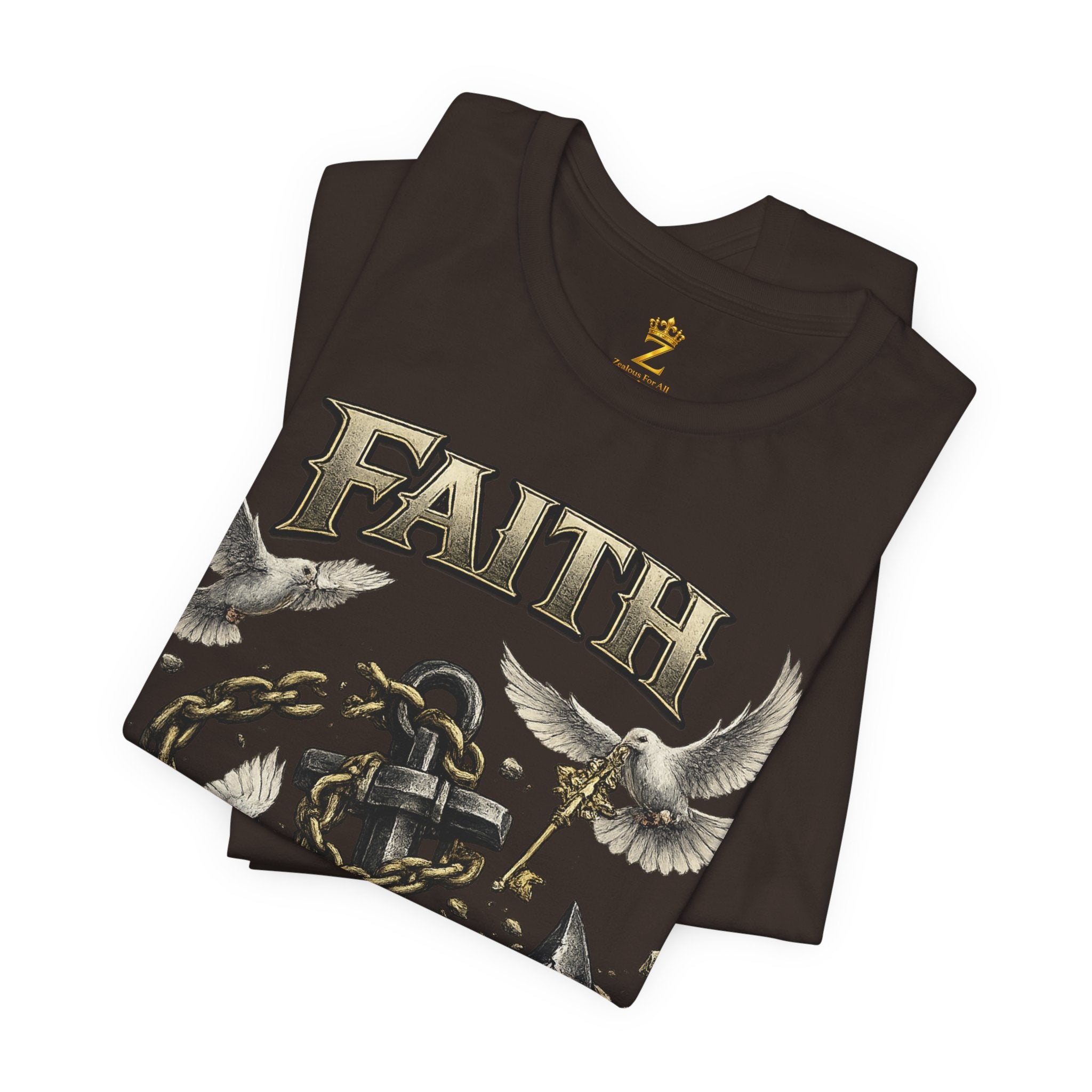 Faith Prevails T‑Shirt (Black Anchor) Printify