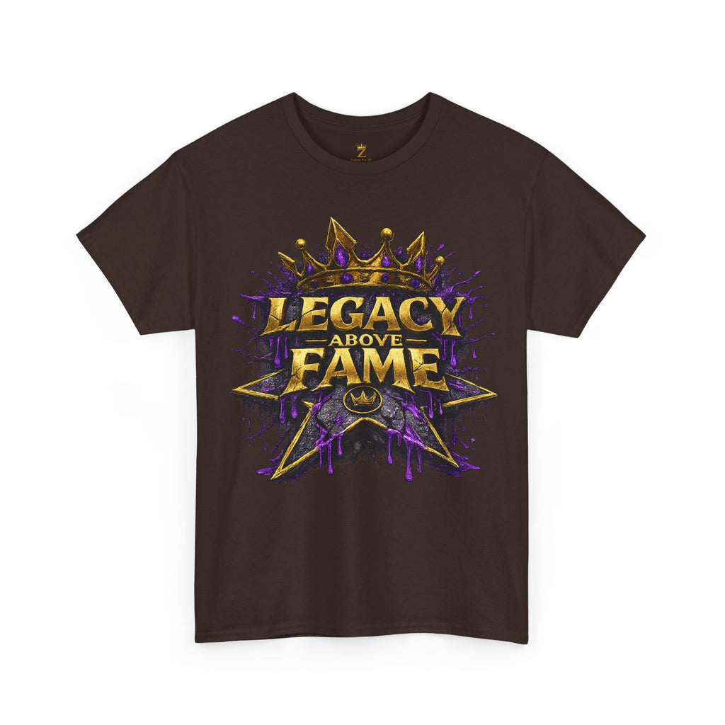 Adult Legacy Above Fame Graphic T-Shirt (Purple Drip) - Zealous For All