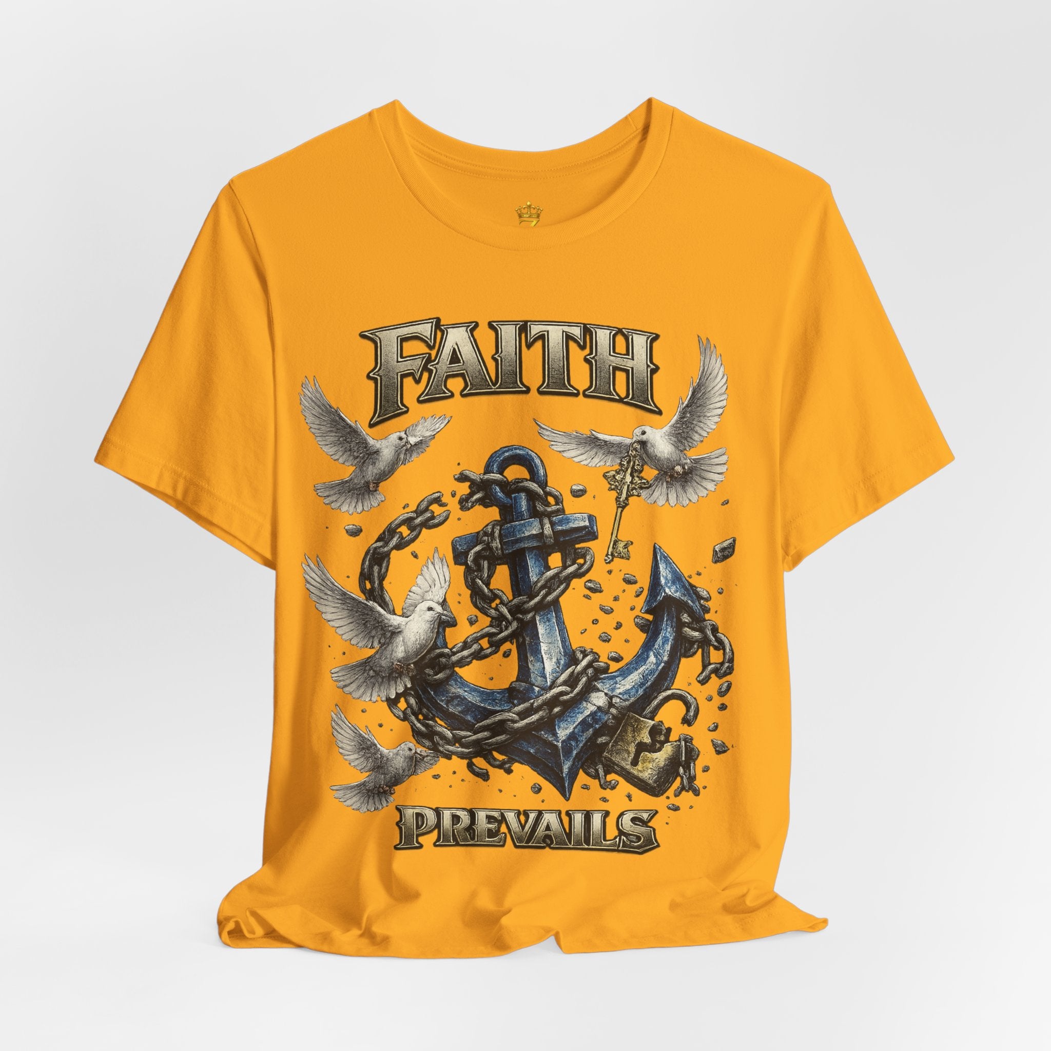 Faith Prevails T‑Shirt (Blue Anchor) Printify