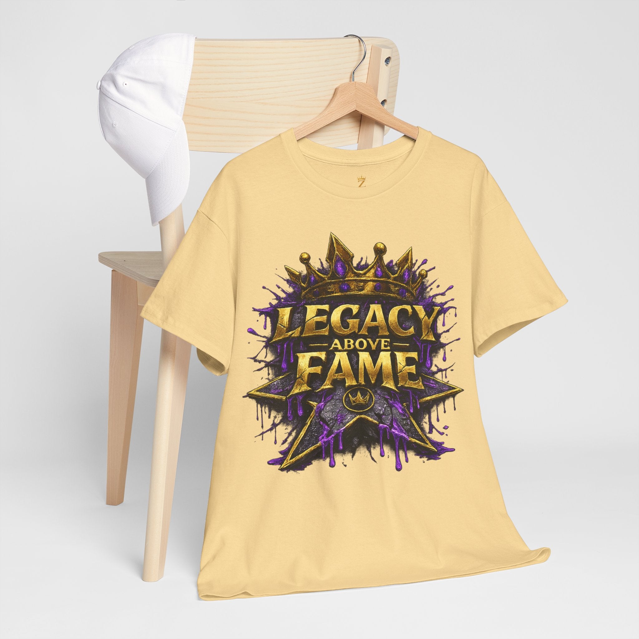 Adult Legacy Above Fame Graphic T-Shirt (Purple Drip) - Zealous For All