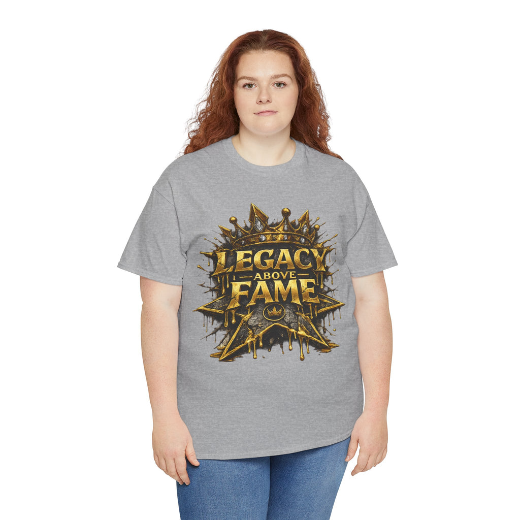 Adult Legacy Above Fame Graphic T-Shirt (Gold Drip) - Zealous For All
