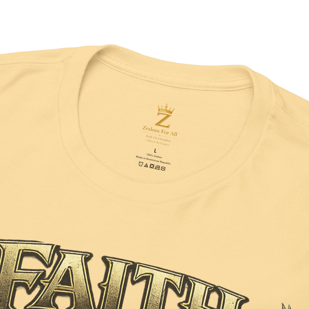 Adult Faith Prevails Anchor T-Shirt (Gold Anchor) Printify