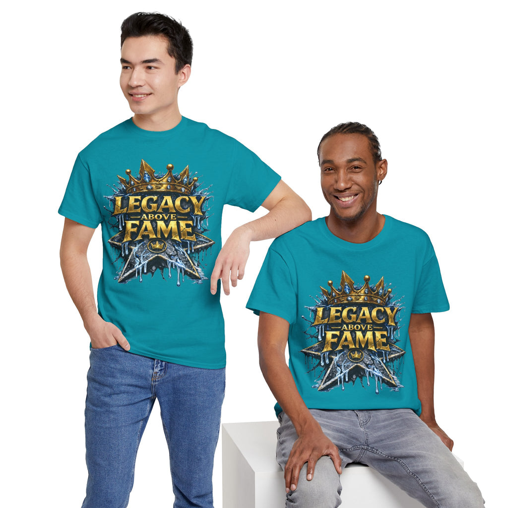 Adult Legacy Above Fame Graphic T-Shirt (Icy Blue Drip) - Zealous For All