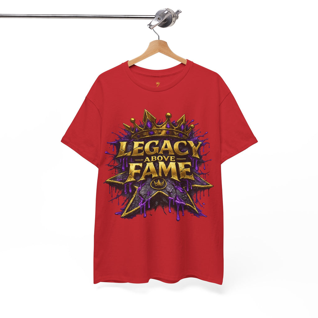 Adult Legacy Above Fame Graphic T-Shirt (Purple Drip) - Zealous For All