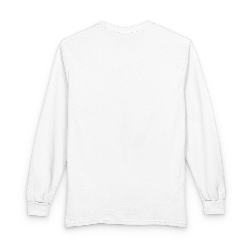 Long Sleeve Shirt — "Zealous For All" Gold Crown Logo, Printify