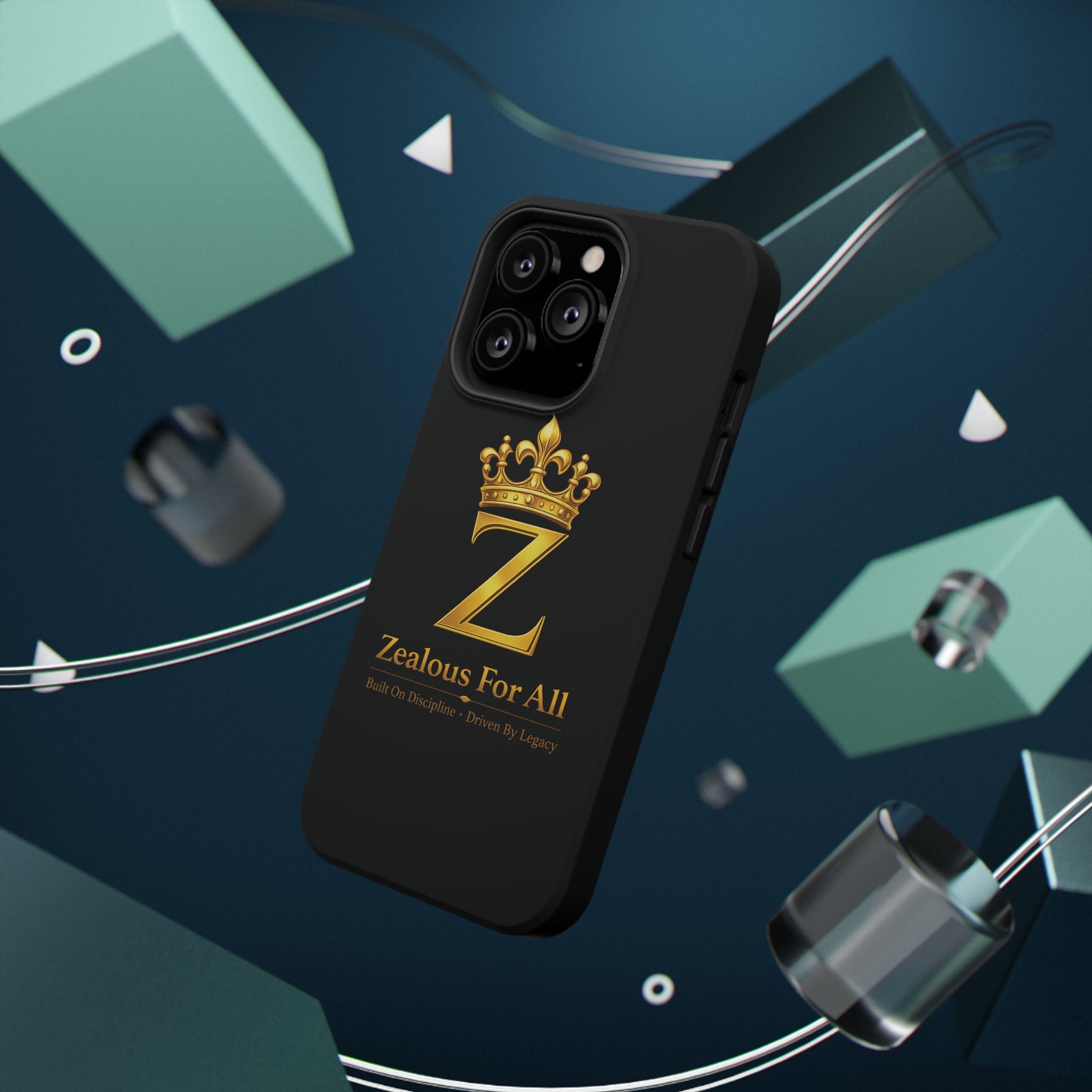 ZFA Phone Case  — "Zealous For All" Gold Crown Impact-Resistant Case Printify