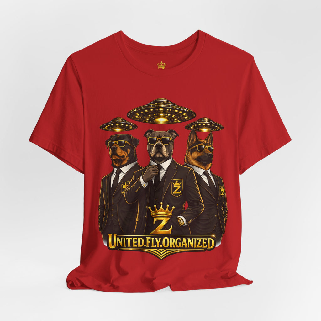 COMING SOON... United. Fly. Organized. Graphic Tee (Gold) Printify