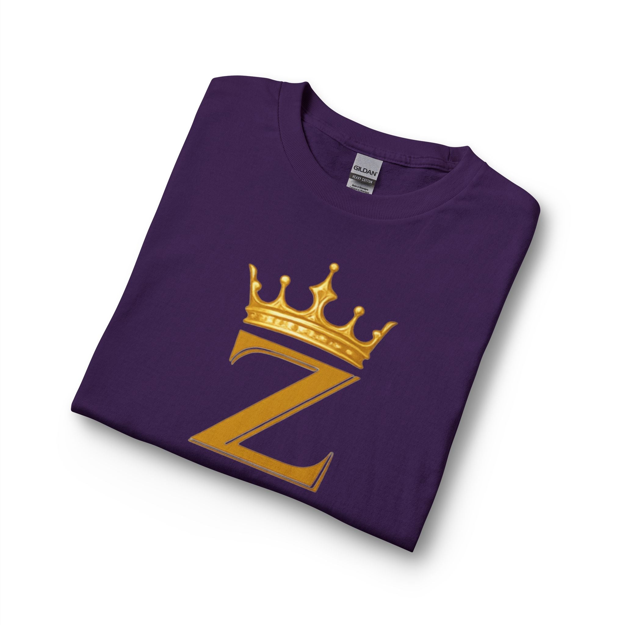 Long Sleeve Shirt — "Zealous For All" Gold Crown Logo, Motivational Athletic Streetwear Printify