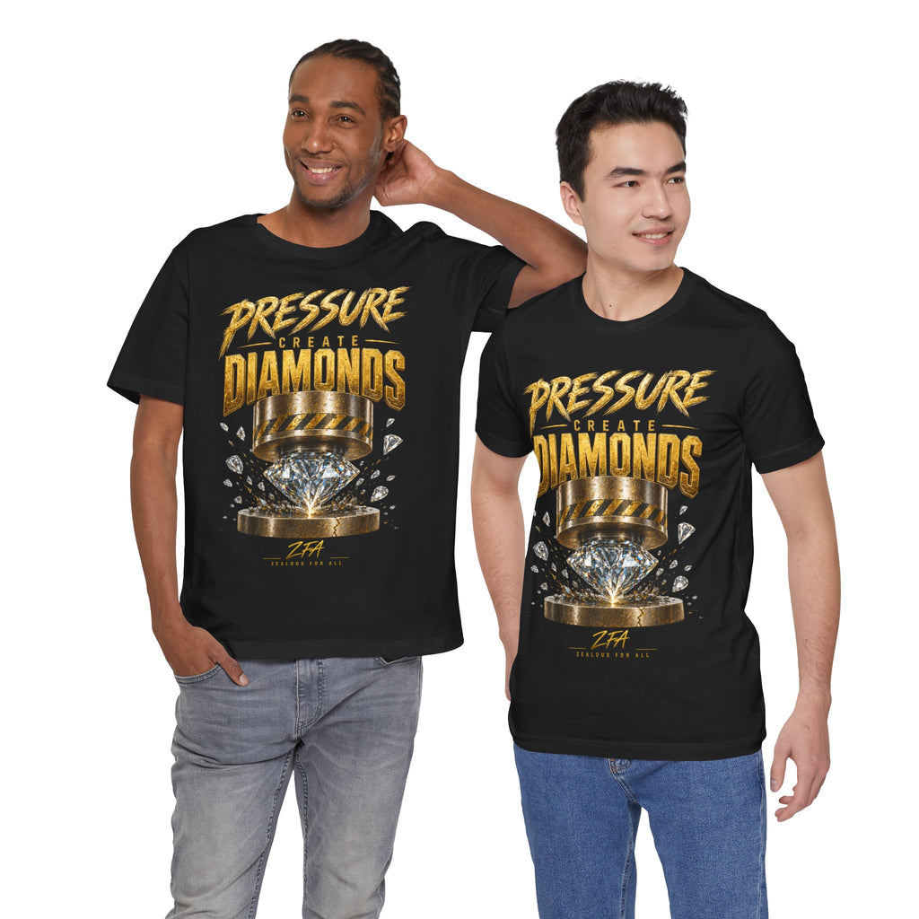 Pressure Create Diamonds T-Shirt — Motivational Graphic Tee
