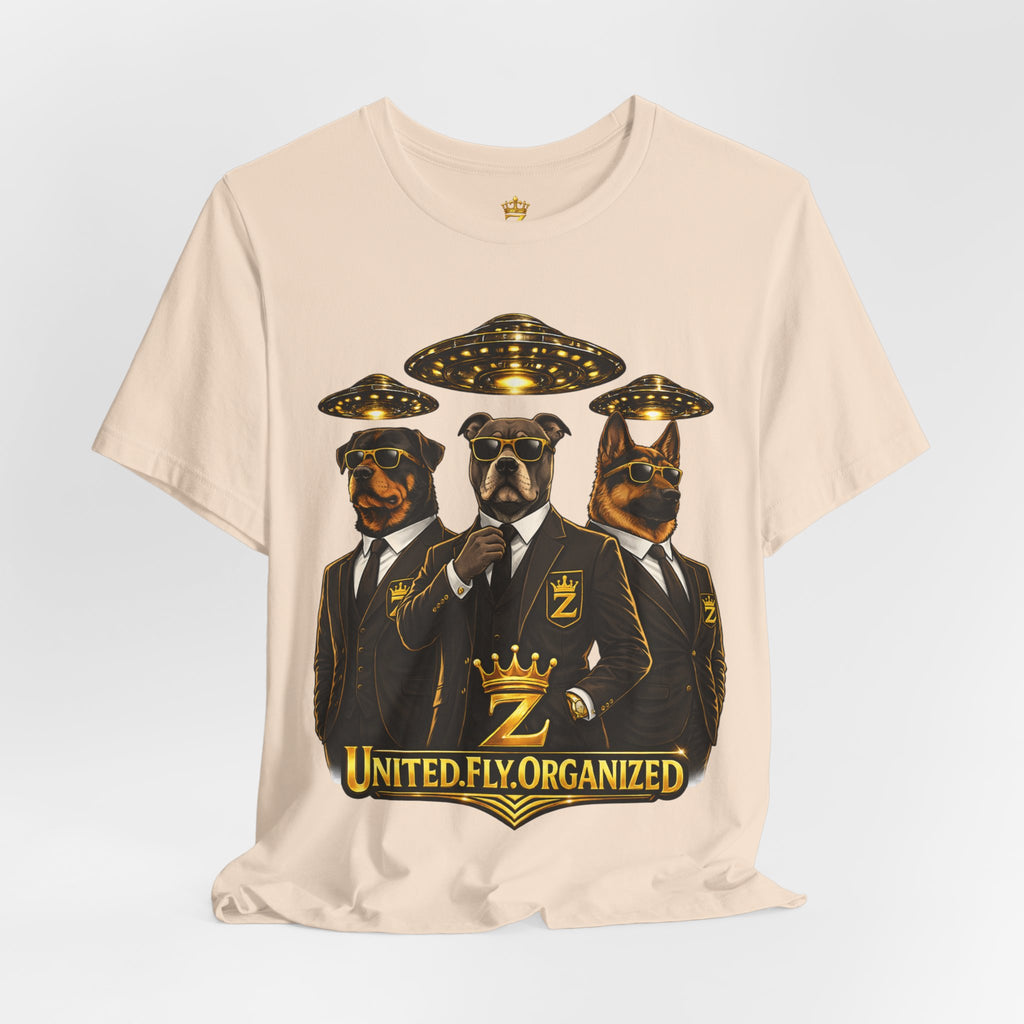 COMING SOON... United. Fly. Organized. Graphic Tee (Gold) Printify