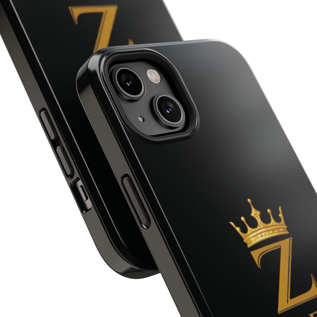 Phone Case — "Zealous For All" Gold Crown Impact-Resistant Case Printify