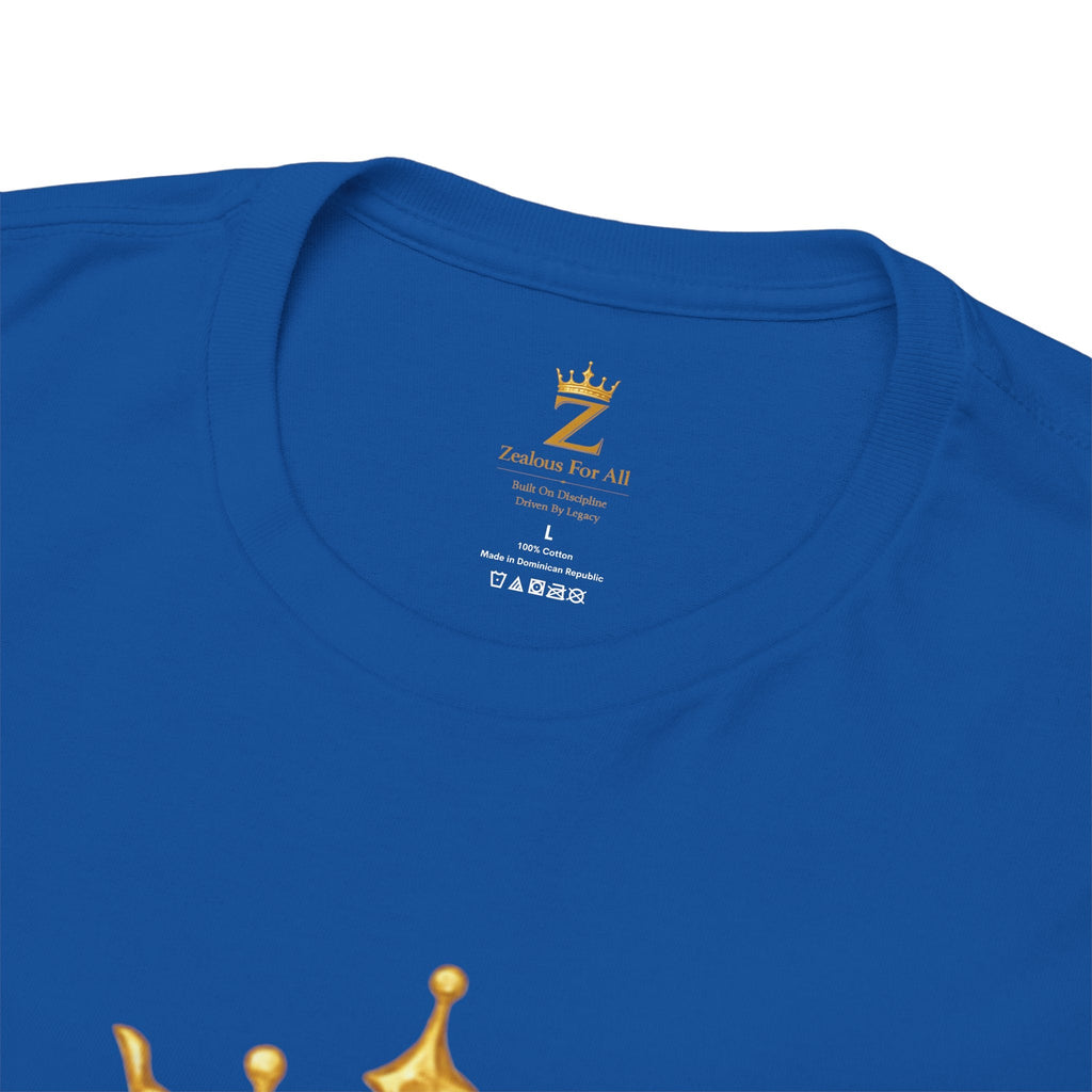 Unisex Zealous For All T-Shirt (Gold Logo (with Back logo) T-shirt) Printify